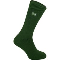 THMO Men's Thick Winter Thermal Socks with Seamless Toe in Green | Size: 6-11