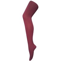 Sock Snob Women's 1 Pack 80 Den Opaque Coloured Soft Winter Fashion Tights in Burgundy | Size: Medium