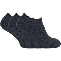 Sock Snob Men's 3 Pack Thick Cushioned Low Cut Ankle Thermal Socks in Grey | Size: 6-11