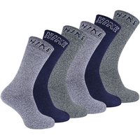 Sock Snob Men's 6 Pack Soft Breathable Cotton Hiking Socks for Summer in Mid Blue | Size: 6-11
