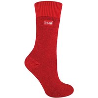 THMO Women's Thick Winter Thermal Socks with Seamless Toe in Burgundy | Size: 4-8