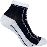 Sock Snob Women's 2 Pack Adult Cotton Socks That Look Like Shoes in Black | Size: 4-7