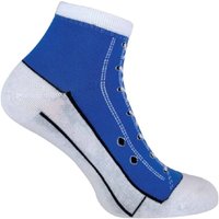 Sock Snob Women's 2 Pack Adult Cotton Socks That Look Like Shoes in Blue | Size: 4-7