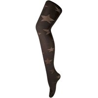 Sock Snob Women's 1 Pack Coloured 80 Denier Opaque Patterned Soft Tights in Brown | Size: 8-10