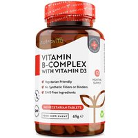 Nutravita Vitamin B Complex with Vitamin D3 365 Tablets in White