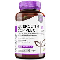 Nutravita Quercetin Complex with Vitamin C 120 Vegan Capsules in White
