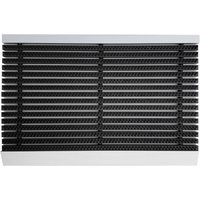 Nicoman Aluminium Barrier Dirt-Trapper Door Mat Black Brush 60cm x 40cm in Grey | Size: 40 cm x 60 cm