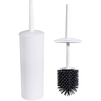 Nicoman Turbular White Toilet Brush & Holder With Silicone Head