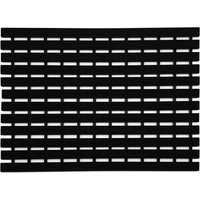 Nicoman PVC Duckboard Anti Slip Shower Mat Bath Mat 61cm x 43cm in Black | Size: 61 cm x 43 cm