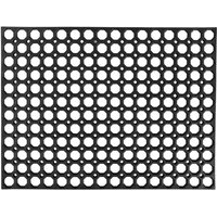 Nicoman Rubber Ring Door Mat Outdoor - Black | Size: 80 cm x 120 cm