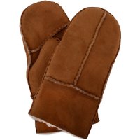 SNUGRUGS Childrens 100% Genuine Soft Sheepskin Mittens / Gloves with Thumb in Light Brown | Size: Medium