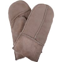 SNUGRUGS Childrens 100% Genuine Soft Sheepskin Mittens / Gloves with Thumb in Light Grey | Size: Medium