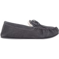 Monty Suede Wool Moccasins Rubber Sole