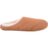 Hudson Open Back Mule Style Sheepskin Slipper Suede Sole