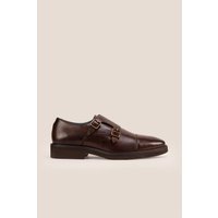 Garson Leather Monk Strap Shoes