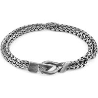ANCHOR & CREW Men's Brixham Mooring Silver Chain Bracelet | Size: 23 cm