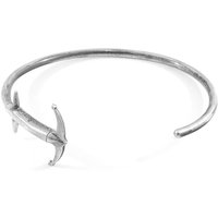 ANCHOR & CREW Men's Admiral Anchor Silver Bangle | Size: 19 cm