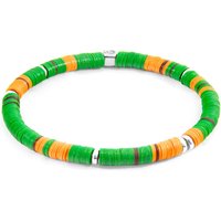 & Malawi Silver & Vinyl Disc Bracelet cm
