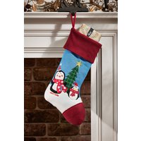 Dibor Set of 4 Skip & Rolo Children's Penguin Xmas Gift Christmas Stocking | Size: 4 Pack