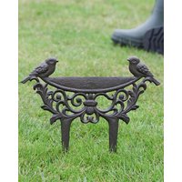 Dibor Cast Iron Outdoor Garden Combined Boot Brush Scraper in Brown | Size: Medium