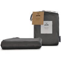 Panda London 100% Bamboo Bedding Fitted Sheet in Dark Grey | Size: EU Single