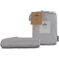 Panda London 100% Bamboo Bedding Fitted Sheet in Mid Grey | Size: EU Single