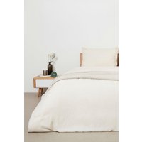 Panda London Panda Bamboo & French Linen Duvet Cover in Beige | Size: King