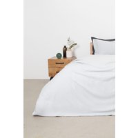 Panda London Panda Bamboo & French Linen Duvet Cover in Mid Grey | Size: Double