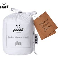 Panda London Bamboo Mattress Protector - Cot/Cotbed in White | Size: Cot Bed