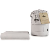 Panda London Bamboo Mattress Protector in White | Size: EU King