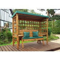 Charles Taylor Trading Wentworth Three Seater Arbour Green in Brown
