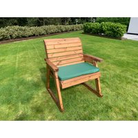 Charles Taylor Trading Solid Wood Grand Rocker in Brown