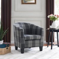 Home Detail Canberra Tub Chair Accent Chair With Wooden Legs