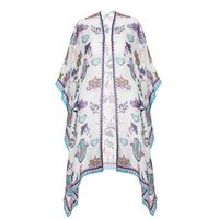 Bibi Bijoux Women's White 'Mystic Charm' Multi Functional Wrap | Size: Large/XL
