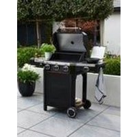 Norfolk Grills Atlas 300 Barbeque with Side Burner in Black