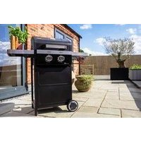 Norfolk Grills Vista 200 Barbeque with Side Burner in Black