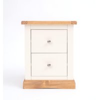 Cabinet Bits Trevi 2 Drawer Bedside Table in Off-White