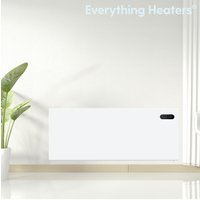 Everything Heaters 2000W Electric Panel Heater for Home or Office - Wall Mounted or Portable Freestanding in White