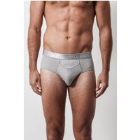 Arlo Hudson Men's Plain Tencel™ Brief in Light Grey | Size: Medium