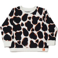 Lucy & Sam Black Cow Crew Sweat | Size: 5-6 Years