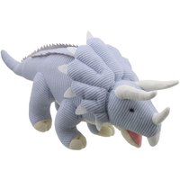 Wilberry Triceratops (Blue) - Large - Knitted
