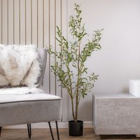 Scottish Everlastings Ltd 130cm Slim Silhouette Olive Tree in Green