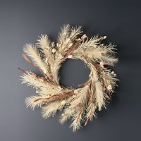 45cm Pampas Neutrals Wreath