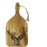 Selbrae House Oak Hanging Paddle - Small - Stag Prince in Light Brown