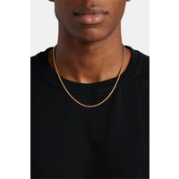 Cernucci Men's 3mm Rope Chain - Gold in Metallic Gold | Size: 18 inches