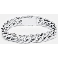 Cernucci Men's 12mm Miami Cuban Link Bracelet in Metallic Silver | Size: 9 inches