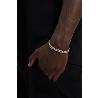 8mm Miami Cuban Link Bracelet Metallic inches
