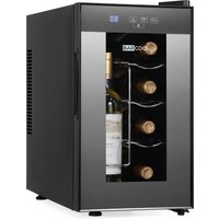 Subcold Barcool VINO8 - Table-Top Wine Fridge Black | 5-18°C | Wine Cooler | LED + Digital Display | Glass Door Drinks Cellar | Single-Zone (8