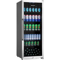 Subcold MAXI250LED Upright Drinks Fridge w/ Stainless Steel Glass Door | 237L Can Cooler | Ideal for Home Bars, Kitchens, & Entertaining Spaces