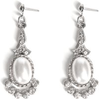 Caramel Vintage Jewellery Women's Silver Virginia Earrings